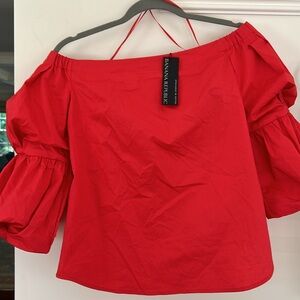 NWT Banana Republic top puff sleeve off the shoulder
